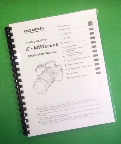 Owners manual for olympus - manual,
